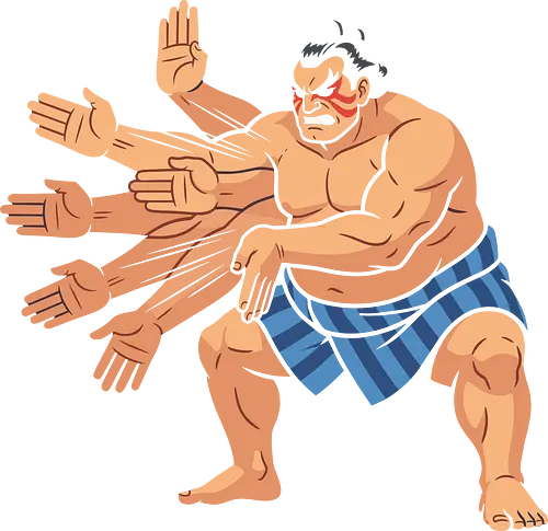 E. Honda: Hundred Hand Slap - E. Honda, Beat em up, Hundred Hand Slap, Sumo wrestler, retro gaming, arcade fighter