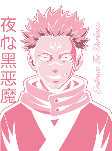 Sukuna: Embrace the Darkness - Sukuna, Jujutsu, King of Curses, anime streetwear, Ryomen Sukuna, dark anime aesthetic, embrace the darkness, Japanese kanji art, anime fan gift, shonen jump apparel