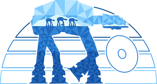 Frost Walkers - 80s, 1977, battle, cult movies, geek, geometric, nerd, nostalgia, retro, sci fi, snow, space, space opera, vintage, winter