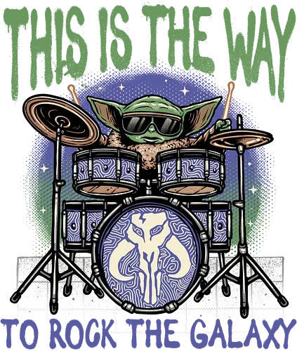 This is the way to rock the galaxy - Movie, film, galaxy, galactic, sci-fi, science fiction, funny, cute, rockstar