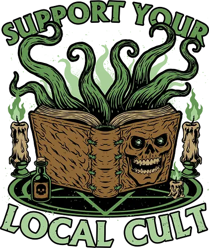 Necronomicon Cultist Book - Cult, Religion, Occult, Occultism, Book, Books, Bookworm, Library, Horror, Horror Stories, Cosmic Horror, Cosmic