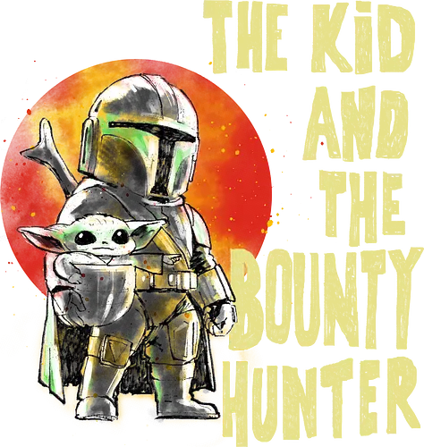 The kid and the bounty hunter - Space Opera, scifi, science fiction, tv show, bounty hunter
