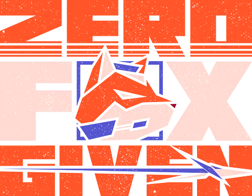Zero Fox Given - gaming, 90s, adventure, fox, gamer, geek, nerd, nostalgia, old school, pun, retro, sci fi, space, vintage, zero fox given