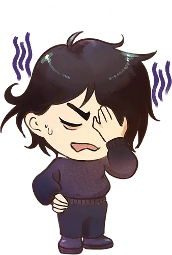 Cedric (weiße Schrift) - mood, vampir, facepalm, cedric, blutgabe