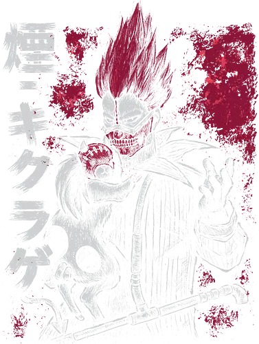 Mushroom Magic User Anime - silhouette, figure, sketch, red, magic user, dark, raw, splatter, mask, anime, manga, xmorfina