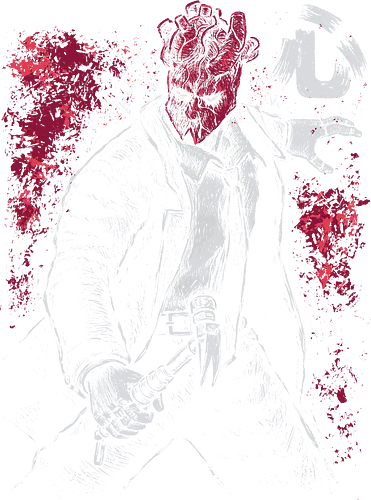 Heart Mask Anime - silhouette, figure, sketch, red, magic user, heart, dark, raw, splatter, mask, anime, manga, xmorfina