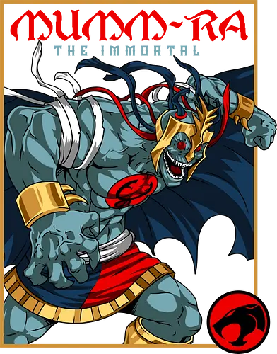 Mumm-Ra – Ancient Terror - mumm ra, thunder cats, ancient evil, undead king, retro cartoon, 80s villain, dark magic, horror vibe