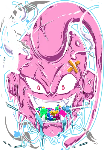 Kid Majin Buu Ball - Dragon Z - Kawaii, Anime, Manga, Tokyo, Angry, Japanese Art, Aesthetic, Manga Style, Kelvatroji, Aggressive, Gamer, Otaku, Gift, Cool