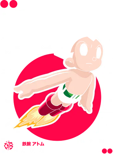 Infinite Energy - astro boy, robot power, classic anime, energy core, android boy, retro manga, sci fi hero, iconic character