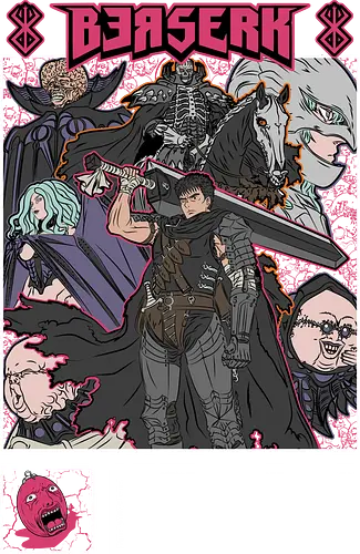 Berserk Dark Journey - berserk, anime group, manga story, dark fantasy, epic journey, seinen anime, character lineup, anime art