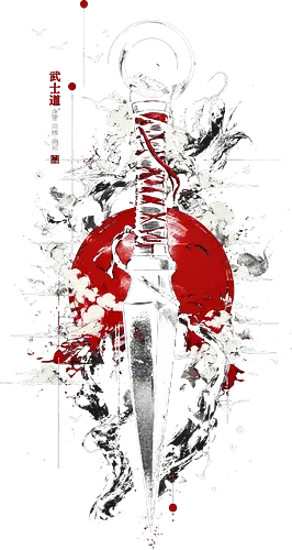 Ninja Red Cloud Modern - kunai, ninja, Shinobi, japan, japanese, kanji, anime, manga, geek, ramen noodles