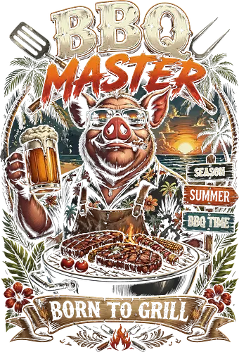 BBQ Master - Season Summer - bbq, master, season, summer, humor, geek, beer, meat, food, foodie, sun, grill, beach