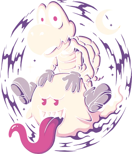Ghost Ride Buddies - ghost, spooky, halloween, horror, game, gamer, cute, kawaii, creepy, boo, retro, arcade, geek, nerd, dark, cartoon, fun, character, pop, alt