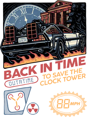 Back in time to save the clock tower - Movie, film, classic movie, time travel, family, sci-fi, comedy