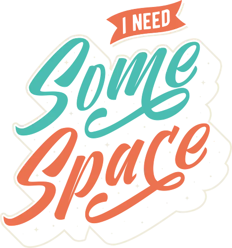 I Need Some Space - pun, funny sayings, typography, space, introvert, stars, humor