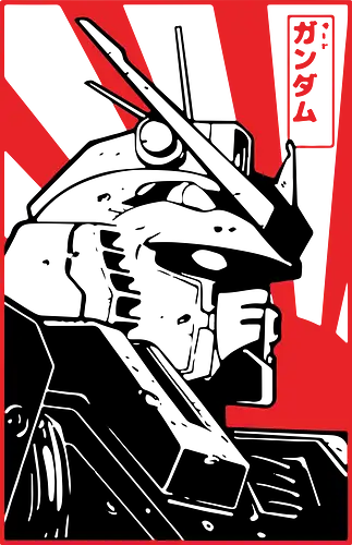 RX-78-2 Japanische Propaganda - RX-78-2 Gundam Kunst, Mobile Suit Gundam, japanische Propaganda, Yoshiyuki Tomino, Anime Shirt, Sunrise Mecha, japanische aufgehende Sonne, japanische Popkultur, retro futuristischer Streetwear, Geek Geschenk, Amuro Ray, Real Robot Anime, Vintage Mecha, Gundam Kanji, 70er 80er