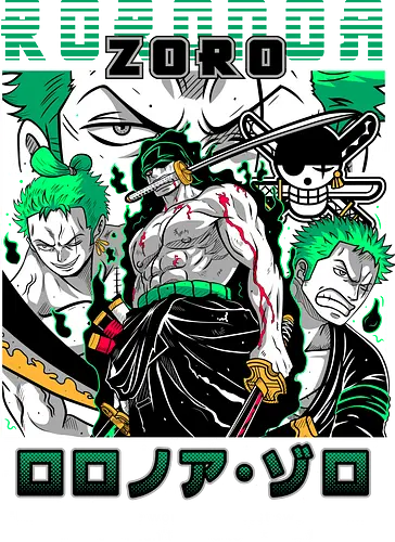 Three Sword Style - Pirate, zoro, roronoa zoro, swordsman anime, straw hat crew, anime pirate, santoryu, grand line