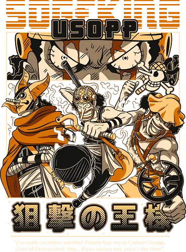 Sniper King Spirit - Pirate, usopp, sniper king, straw hat crew, anime pirate, brave warrior, anime sniper, grand line