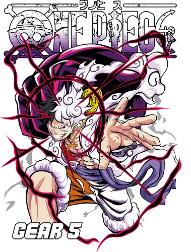 Chaos Awakening - Pirate, gear 5, anime pirate, nika form, straw hat crew, manga art, shonen anime, awakening