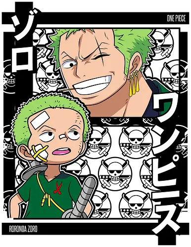 Pirate Hunter - Pirate, zoro, roronoa zoro, swordsman anime, straw hat crew, pirate hunter, anime chibi, grand line