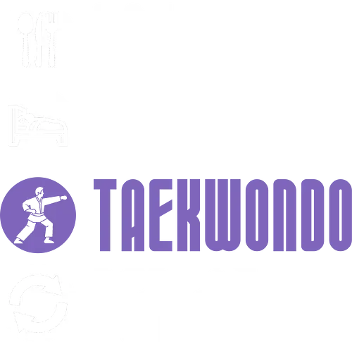Eat Sleep Taekwondo Repeat - taekwondo, martial arts, fighter lifestyle, dojo training, combat sports, martial artist gift, athlete humor