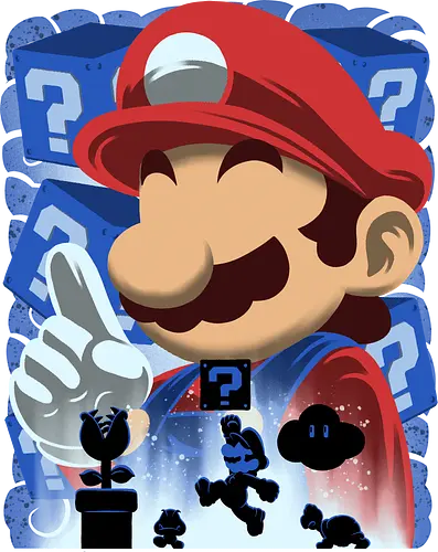 Classic Blue Jumpman - Mario, Klemptner