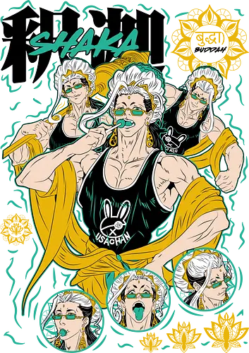 Buddha – Enlightened Warrior - record of ragnarok, buddha ragnarok, anime buddha, enlightened warrior, divine fighter, god vs human, anime battle, manga series, spiritual power, anime art, enlightened one, warrior monk, anime aesthetic, divine battle, shuumatsu no valkyrie