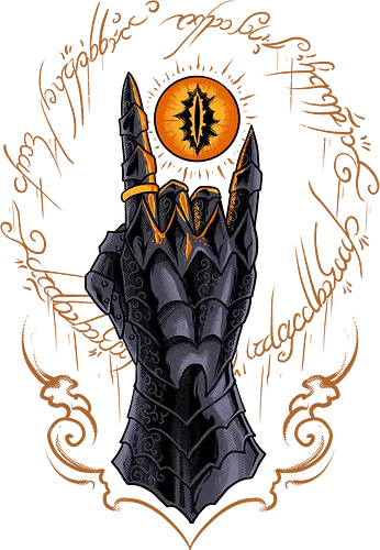 the cursed one - tlotr, hand, metalhead, metalhand, ring, evil, demon, knight, medieval, eyes, movie, legend