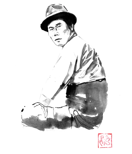 japanese man - japan, man, sumie