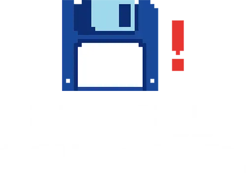 Retro Floppy Disk Error - 8-Bit Pixel Art - floppy disk, pixel art, 8-bit, retro computer, 90s nostalgia, technology, diskette, computer geek, it professional, software developer, vintage tech, error, save icon, data storage, minimalist, tech humor, retro gaming, nerd, geek culture, blue floppy, hardware, throwback, office humor, tech aesthetic, 1990s