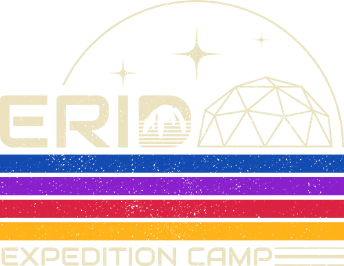 Erid Expedition Camp - sci fi, alien, books, film, friendship, galaxy, geek, movie lover, nerd, reading, retro, science fiction, space, stars, vintage
