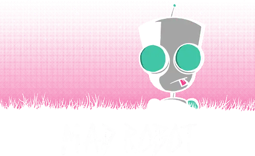 Nächtlicher Verrückter Roboter – Kult Geek Premium - verrückter roboter kunst, crazy roboter design, nächtlicher roboter druck, GIR, Invader Zim, Mad Robot, GIR robô, Nickelodeon, grüne augen roboter kunst, kult animation roboter, chaotischer roboter design, grauer roboter nacht kunst, lila himmel roboter druck, alternativer roboter design, mad robot geek kunst, 2000er roboter druck, süßer kult roboter design, sternennacht roboter kunst, ausdrucksstarker roboter premium, mad robot vintage druck