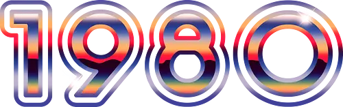 1980 - 1980, 1980s, 70s, 80s, 90s, city, glitch, metal, neon, nostalgia, numbers, shine, style, vintage
