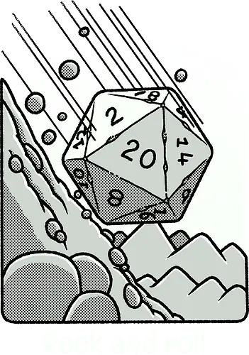 Rock 'n' roll - Board game, Playing dice, Dice, Rock 'n' roll