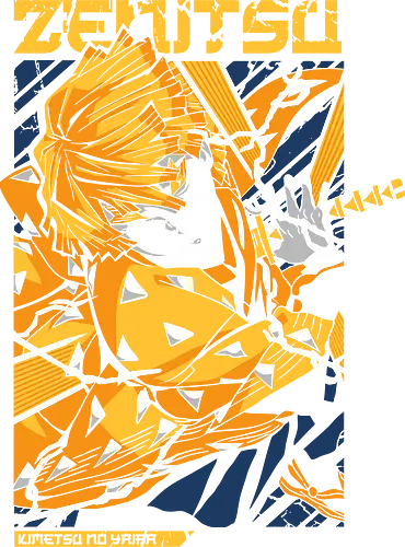 Gelber Blitz Krieger - blitz krieger kunst, donner atmung design, gelber kämpfer blitz druck, dämonen donner krieger kunst, anime blitz premium design, goldenes haar kämpfer kunst, blitz krieger blau druck, explosiver anime donner design, gelber krieger katana kunst, dämonen kämpfer blitz druck, anime phänomen krieger design, blitz krieger premium kunst, donner blau gelb druck, Zenitsu Agatsuma, Anime Demon Slayer, Kimetsu no Yaiba, Thunder Breathing, explosiver krieger anime design, katana blitz premium kunst