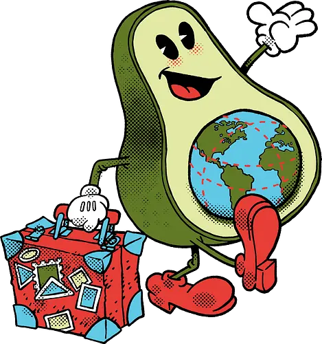 Globetrotter - Globetrotter, Travel, Avocado, World