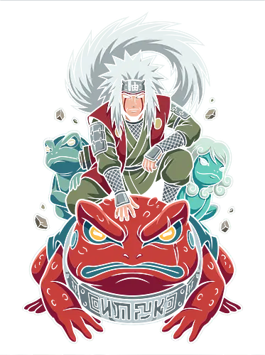 The Gallant Toad Sage: Master of Myoboku - Jiraiya Sage Mode shirt, Gamabunta graphic tee, Toad Sage apparel, Legendary Sannin merch, anime ninja streetwear, Mount Myoboku design, shonen manga clothing, retro anime graphic, anime mentor tee, epic anime summon shirt