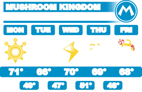 Lustiger Videospiel Wettervorhersage Retro Gaming Humor Geek