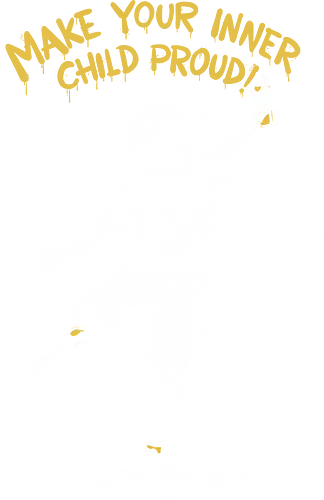 Kid Motivational Graffiti - Graffiti, Streetwear, Street, Stencil, Political, Politics, Activism, Expression, Social Commentary, Street Art, Social Anxiety, Social Issues, Social, Cultural Commentary, Banksy, Childrens, Children, Child, Proud, Self Help, Express Yourself, Self-care, Self-love, Be Yourself, Self Care, Self Love, Motivational, Motivation, Motivated