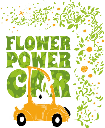 Flower power car - Flower power, Car, Flower