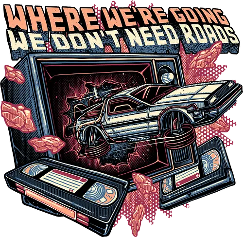 We Don’t Need Roads - Movie, film, classic movie, time travel, family, sci-fi, comedy, future