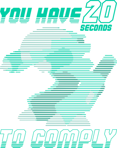 20 Seconds to Comply - 80s, 80s movies, action, cop, cyberpunk, future, futuristic, geek, nerd, nostalgia, police, retro, robot, sci fi, vintage