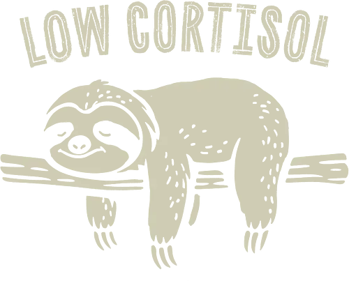 Low Cortisol - low cortisol, adrenal, awareness, balance, chronic illness, chronic pain, cortisol, fatigue, lazy, low cortisol levels, mental health, sloth, stress, tired, wellness