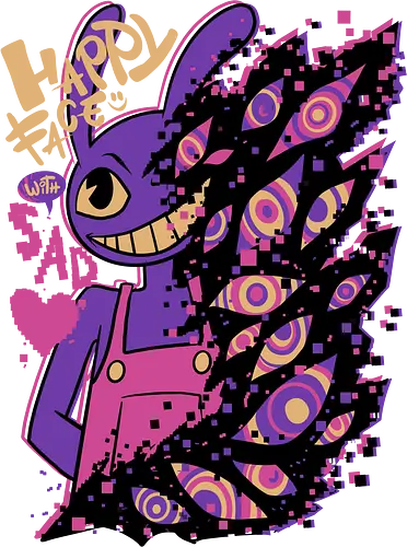 abstraction on progress - amazing, caine, pomni, jax, abstraction, glitch, monster, circus, cartoon, game