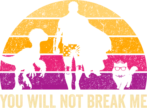 You will not break me vintage - dungeon crawler carl, cat, novel, books, retro, vintage, princess donut, fantasy