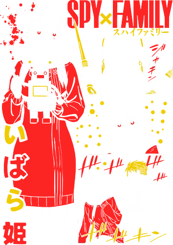 Yor Forger Ibarahime Red Dress - ibarahime, red outfit, manga panel, anime collage, spy family poster, yor action, anime art print