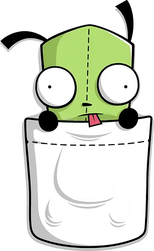 Grüner Roboter Taschenfreund - Cartoon Kunst - grüner Roboter Tasche Art, niedliches Cartoon Pocket Shirt, grüne Kreatur große Augen, Kult Cartoon Design, Pocket Shirt Kreatur, niedliches Roboter Shirt, alternative niedliche Art, 2000er Cartoon Nostalgie, niedliche grüne Kreatur, minimalistische Geek Mode, niedliches Pocket Shirt Design, große Augen Cartoon, alternative Kult Art, niedliches Geek Geschenk, Retro Cartoon Roboter, GIR, Jhonen Vasquez, Nickelodeon, GIR robô, cartoon cult, Invader Zim, geek fashion
