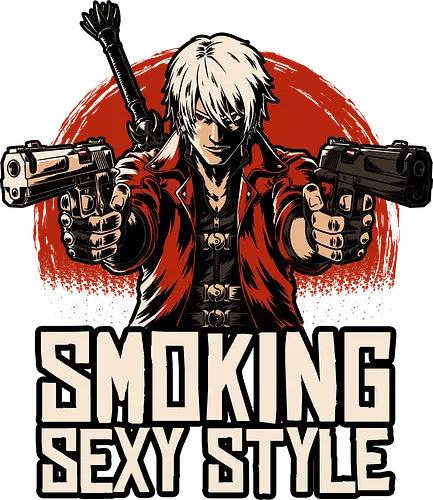 Devil Hunter Western - Video Game, Game, Adventure, Fantasy, Demon, Demons, Demon Hunter, Hack And Slash, Nerd, Geek, Devil, Games, Rpg, Smoking, Sexy, Style, Stylish, Western, Video Games, Classic