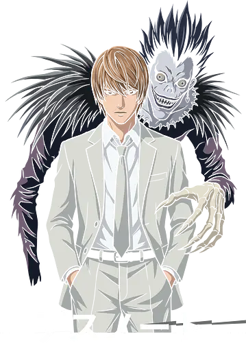 The Mastermind and the Reaper - Light Yagami graphic tee, Ryuk Shinigami apparel, Kira merchandise, anime villain streetwear, psychological anime clothing, dark anime aesthetic, edgy otaku fashion, anime mastermind design, minimalist manga shirt