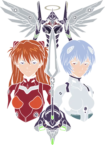 Neon Angels: The First & Second Children - Evangelion shirt, Asuka and Rei merch, Eva Unit 01 apparel, mecha anime streetwear, minimalist anime tee, 90s retro anime fashion, Spear of Longinus graphic, aesthetic otaku clothing, sci-fi anime design, classic anime aesthetic
